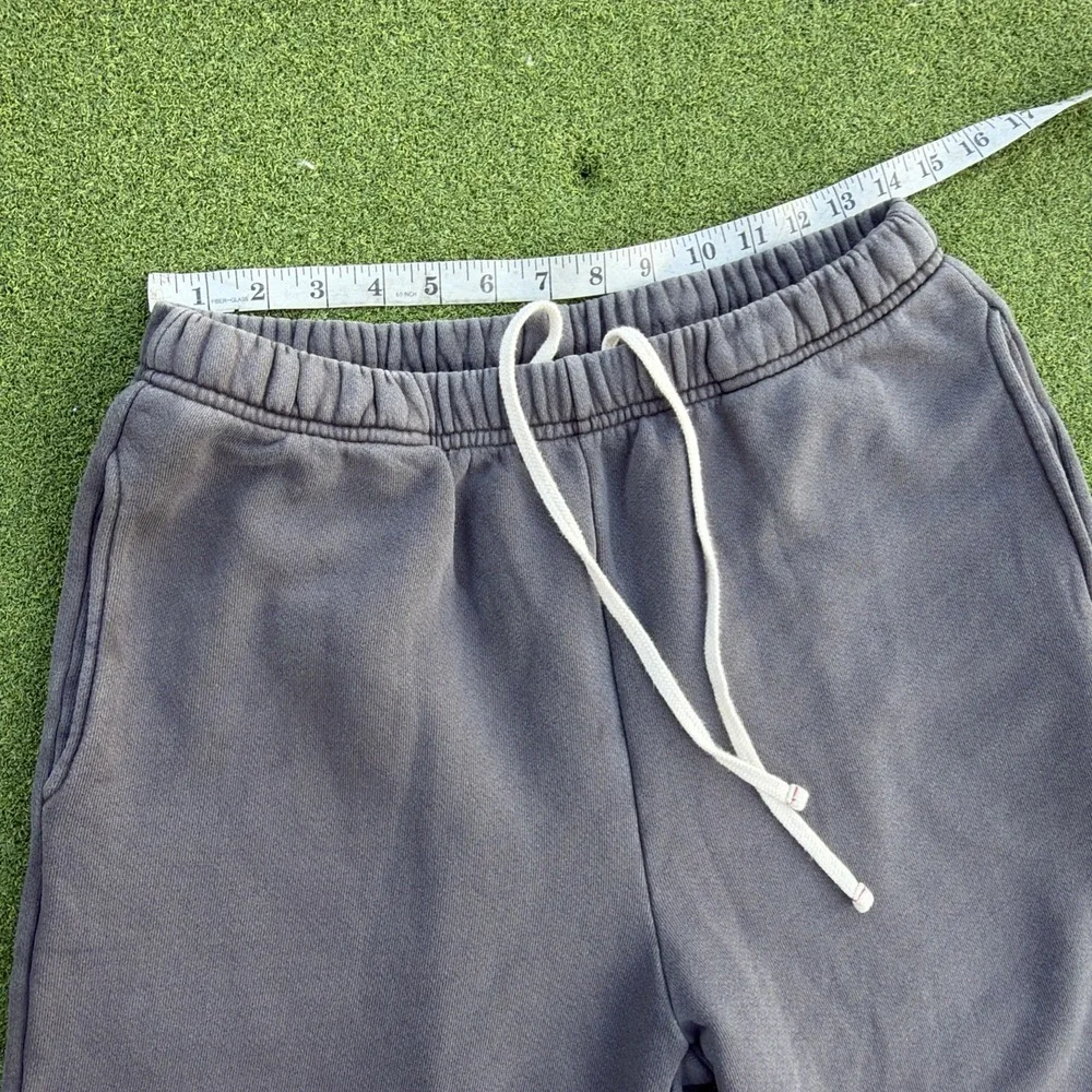 Les Tien Gray Classic Sweatpants Men Small Heavyweight Fleece Cotton USA Made